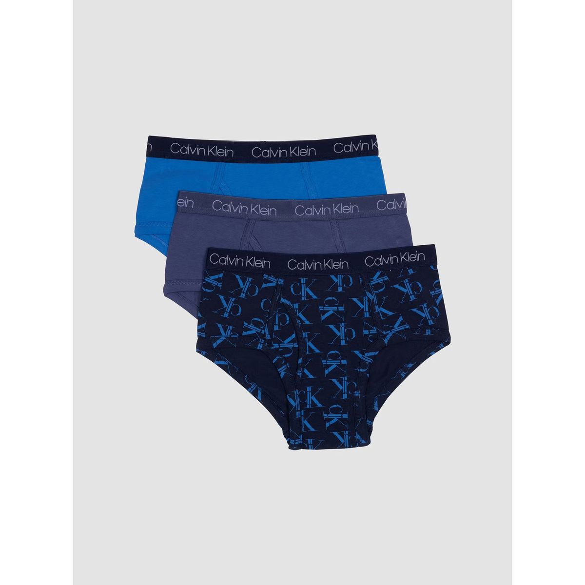 CALVIN KLEIN - Pack 3 Slips Niño Cotton Classic Azul Calvin Klein