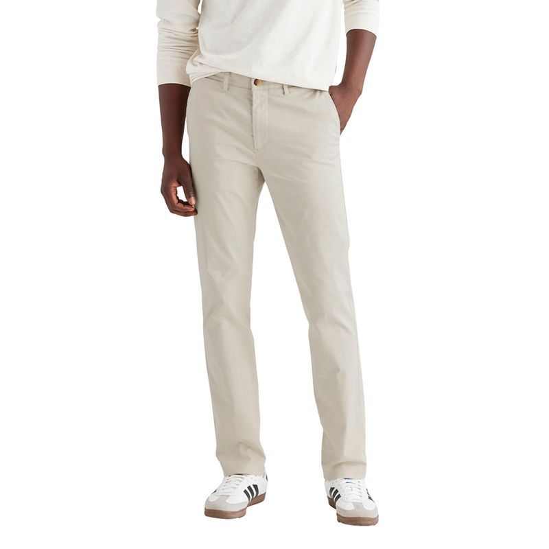 DOCKERS - Pantalón Hombre Motion Chino Slim Fit Gris Dockers