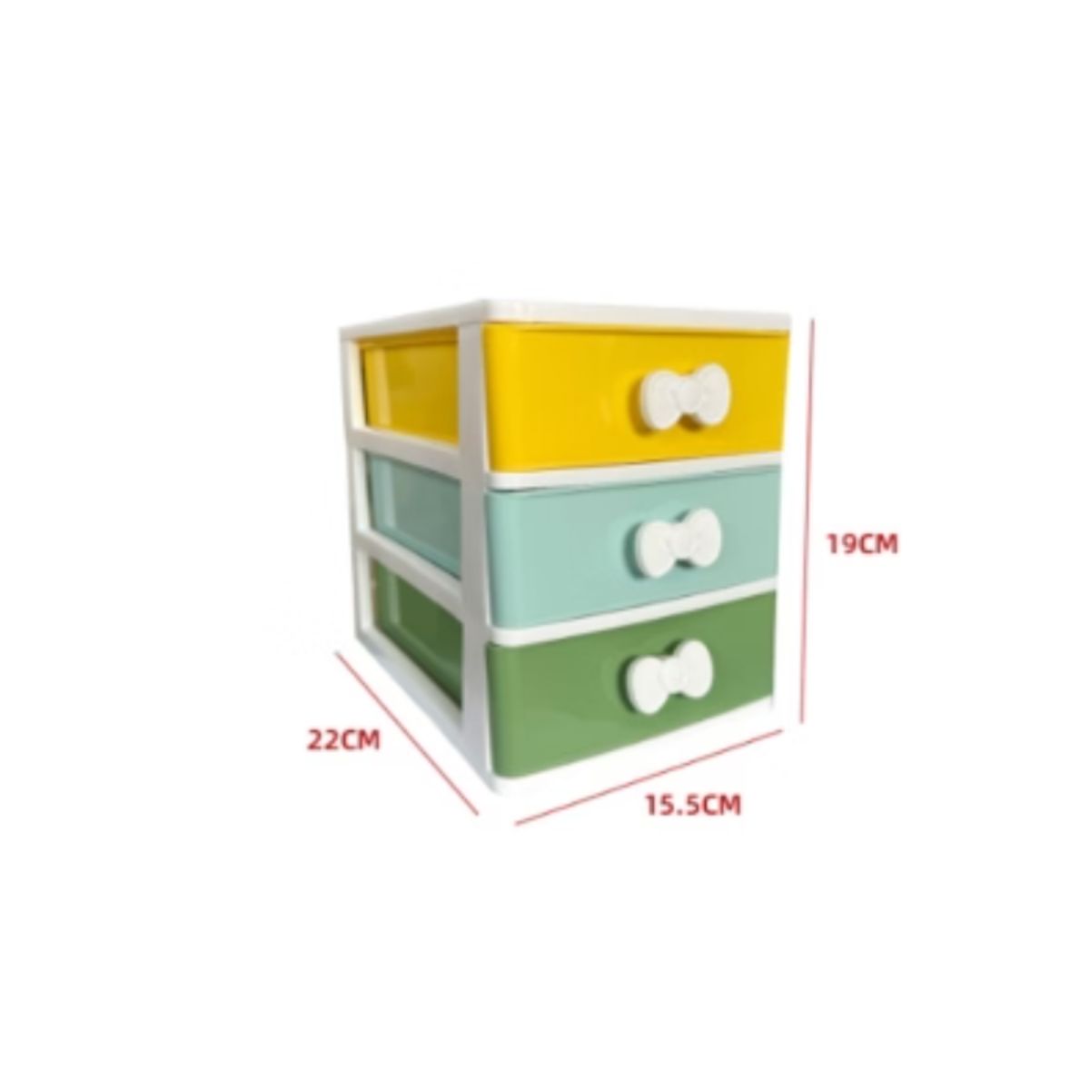 GENERICO - Organizador Plastico 3 Niveles 22X15.5X19CM