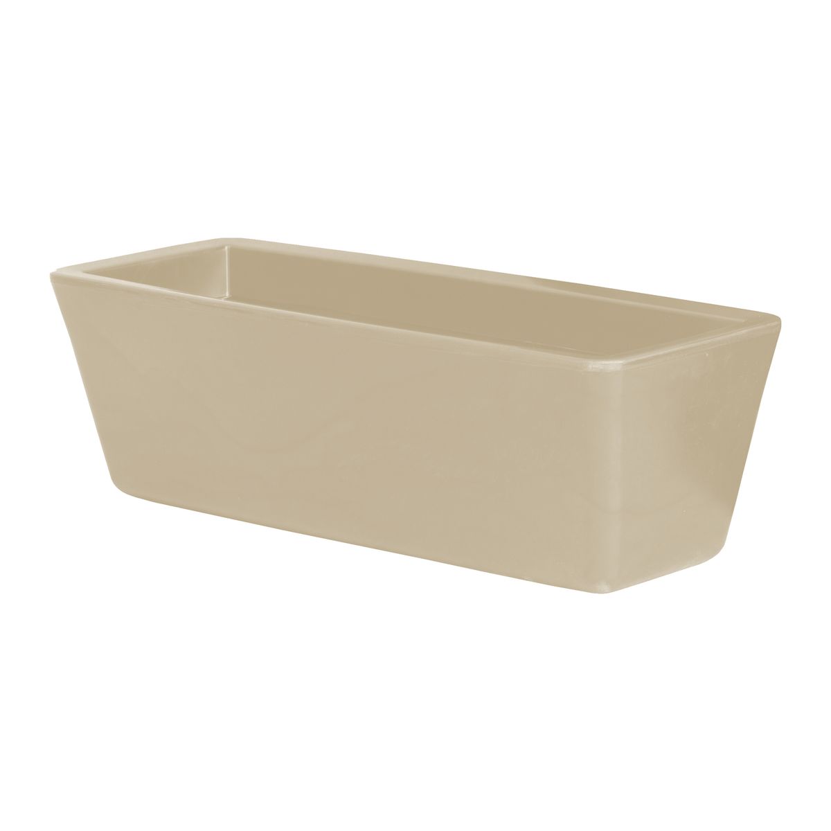 VERDY - Maceta Jardinera Pantanal Liso 64x19x22cms Beige Efecto Marmoleado