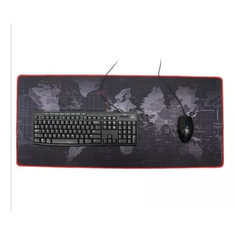 GENERICO - Mouse Pad Gamer Mapa Mundo 91x41cm