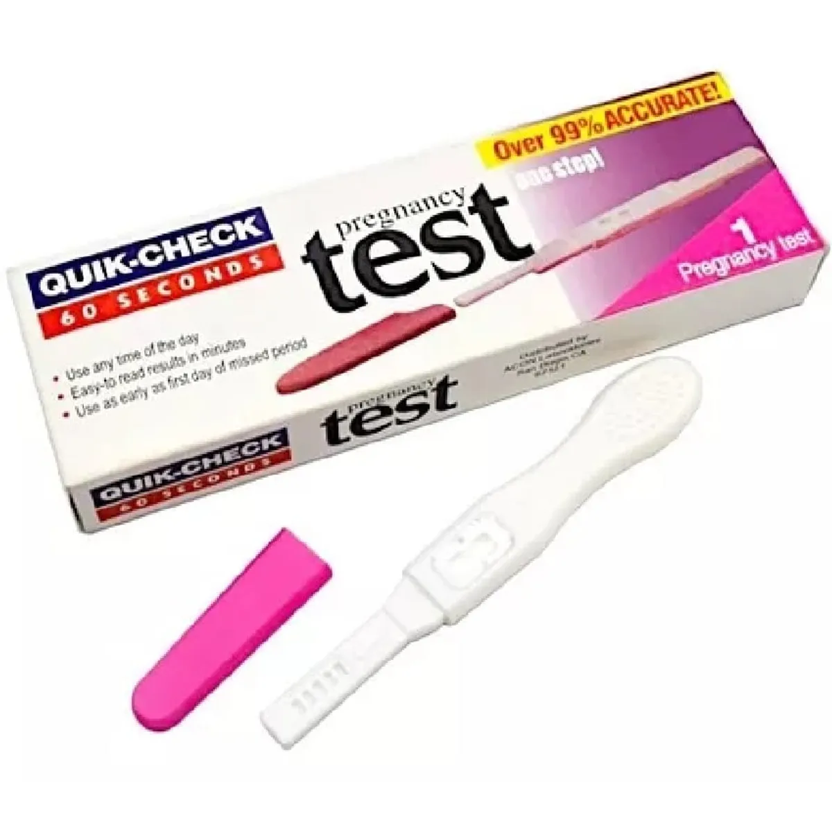 GENERICO - Prueba Embarazo Test Quick Check 60 Segundos Económico