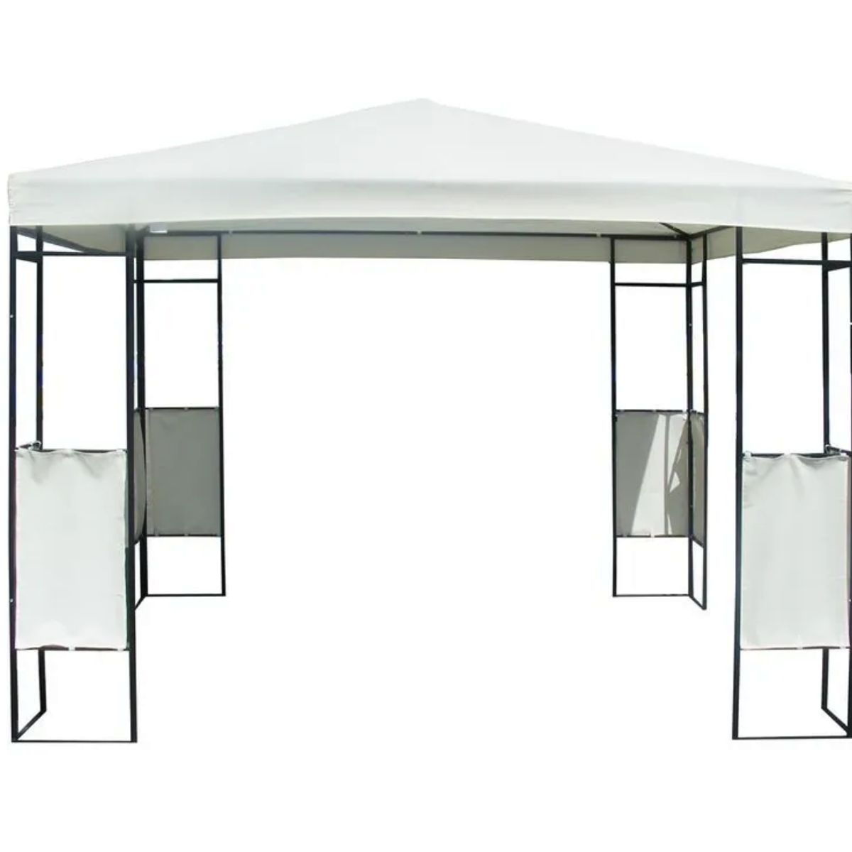 GENERICO - Pérgola Metalica Blanca  2,5x3x3 M-  Outzen