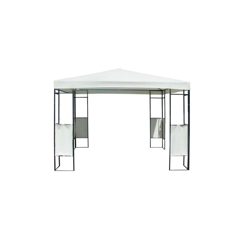 GENERICO - Pérgola Metalica Blanca  2,5x3x3 M-  Outzen
