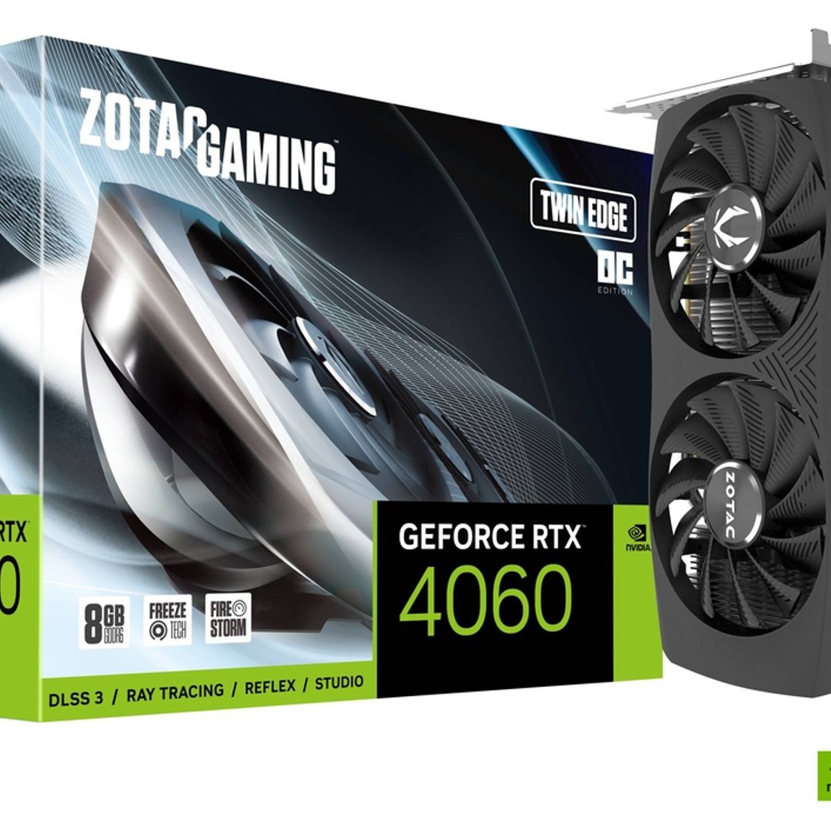 ZOTAC - Tarjeta de Video ZOTAC Gaming GeForce RTX 4060 Twin Edge OC, 8GB