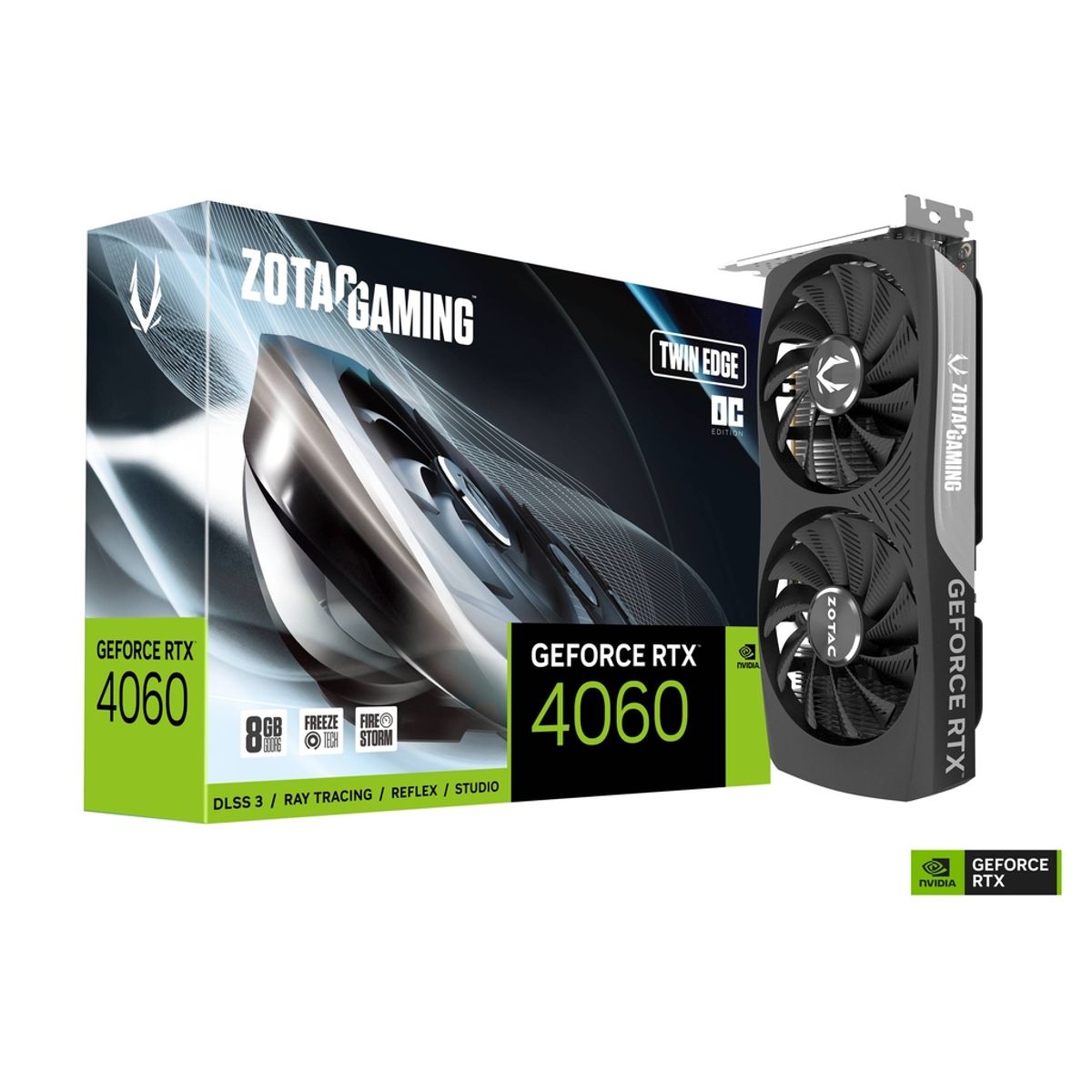 ZOTAC - Tarjeta de Video ZOTAC Gaming GeForce RTX 4060 Twin Edge OC, 8GB