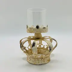 SORENTO - Candelabro Metálico Envejecido Corona