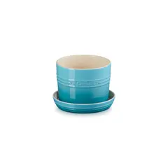LE CREUSET - Macetero con Bandeja 15 cm Caribe