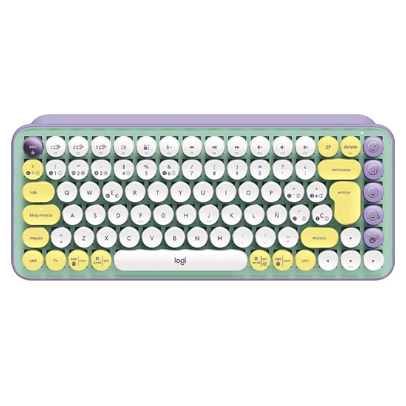 LOGITECH - Teclado Mecánico Logitech POP Keys Daydream Wireless Es