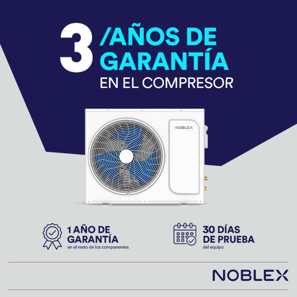 NOBLEX - Aire Acondicionado Noblex Split Frío Calor 12000btu Blanco