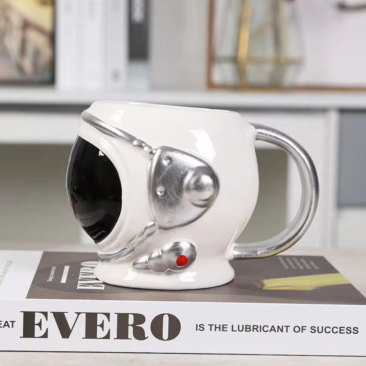 HOMESTAR - Taza de Café Diseño Espacial Negro