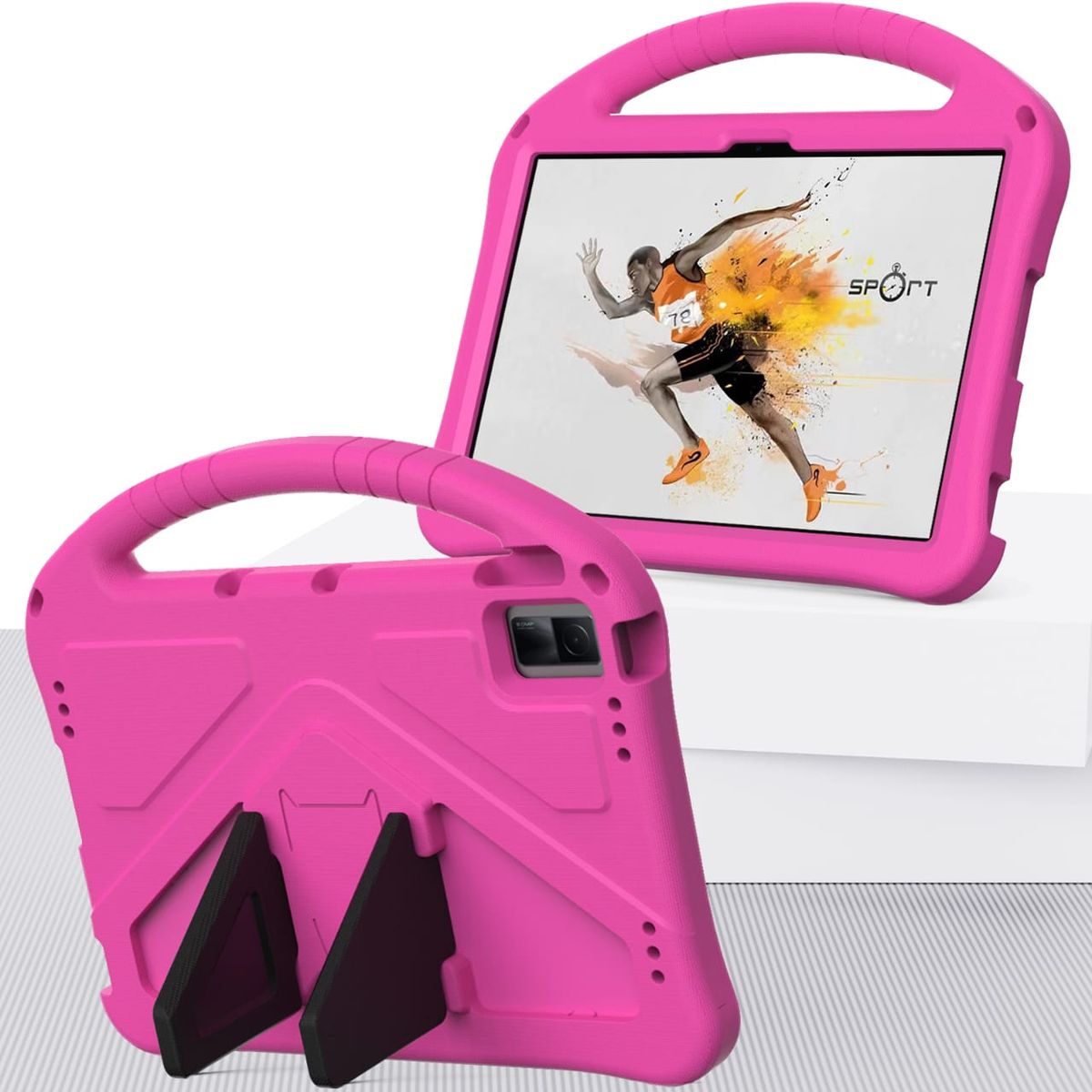 GENERICO - Funda De Goma Eva compatible con  TCL Tab 11 Rosa