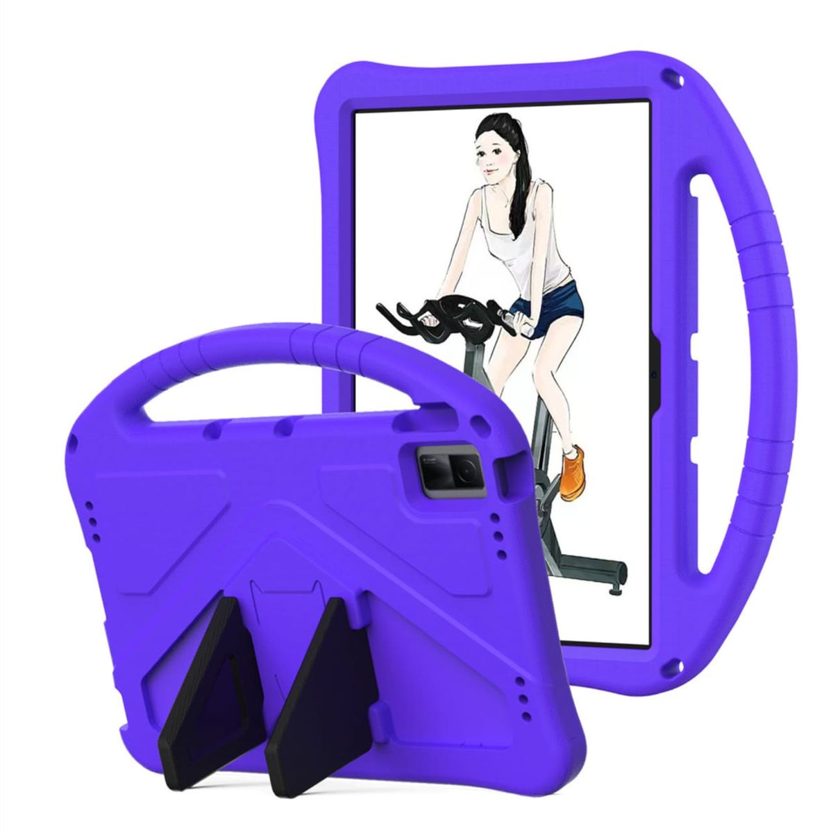 GENERICO - Funda De Goma Eva compatible con  TCL Tab 11 Morado