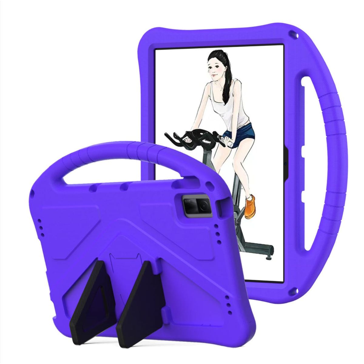 GENERICO - Funda De Goma Eva compatible con  TCL Tab 11 Morado