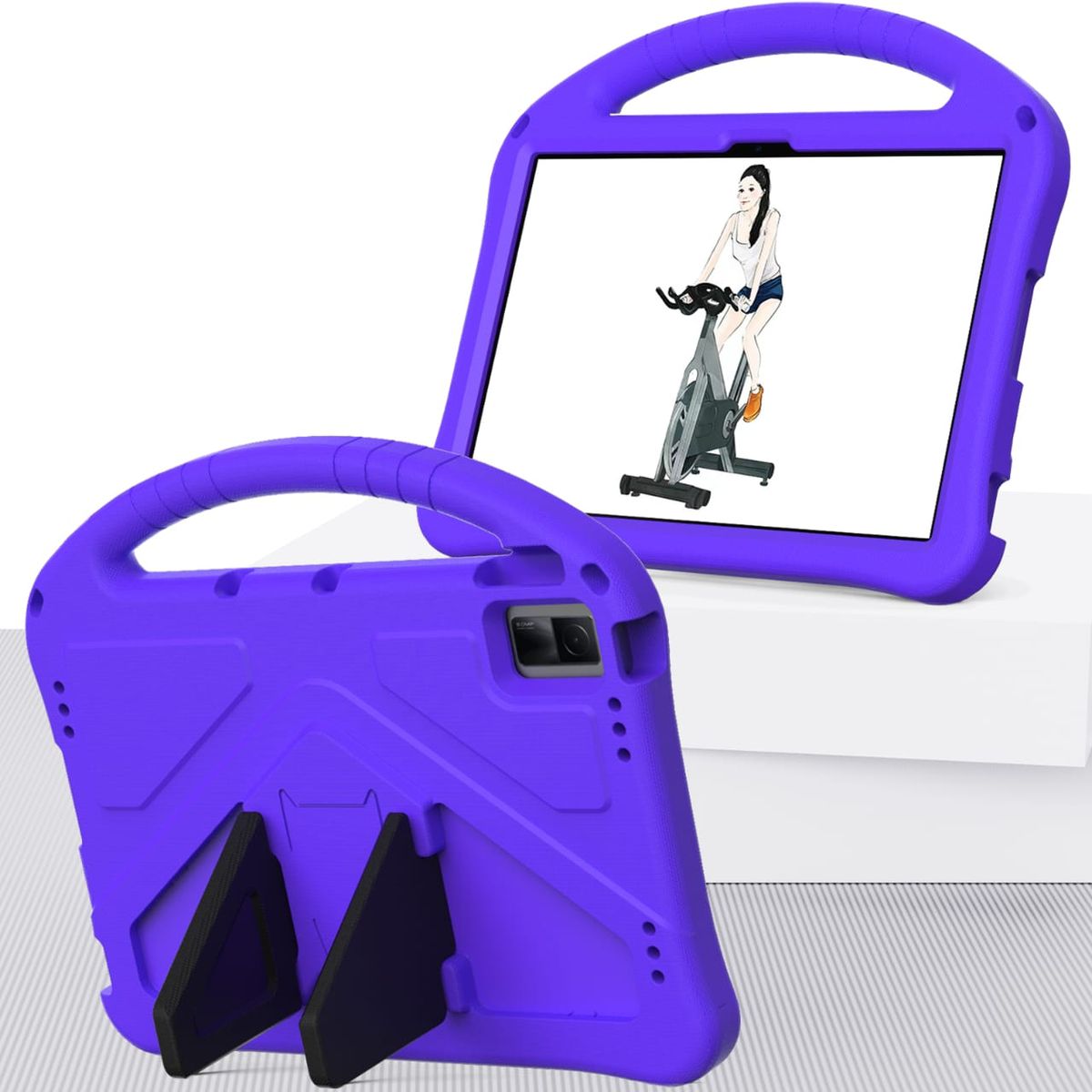 GENERICO - Funda De Goma Eva compatible con  TCL Tab 11 Morado
