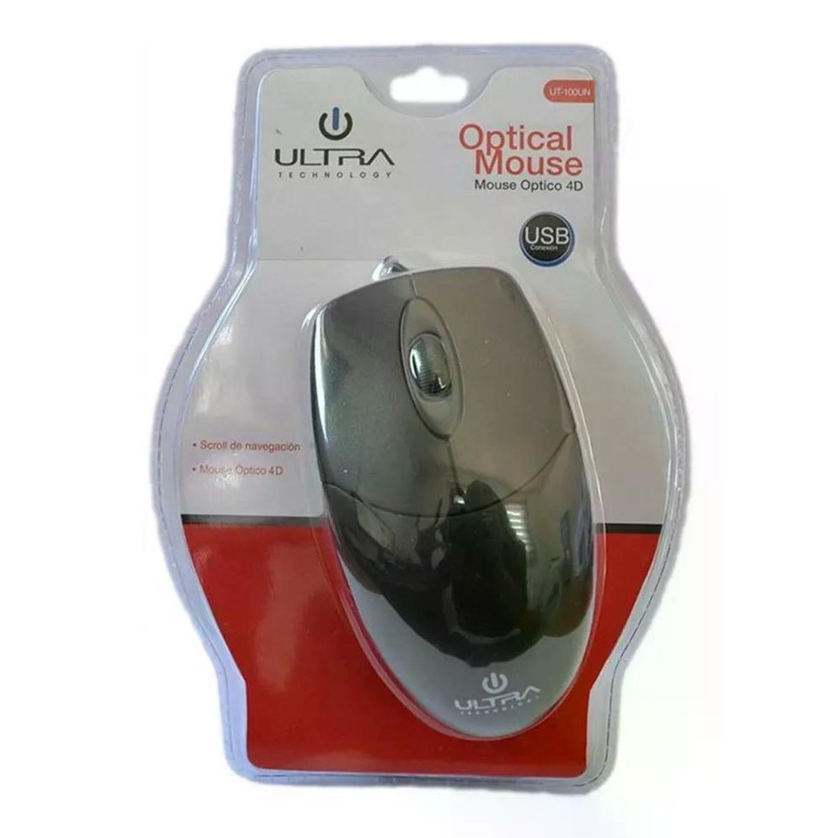 GENERICO - Mouse alámbrico USB óptico negro