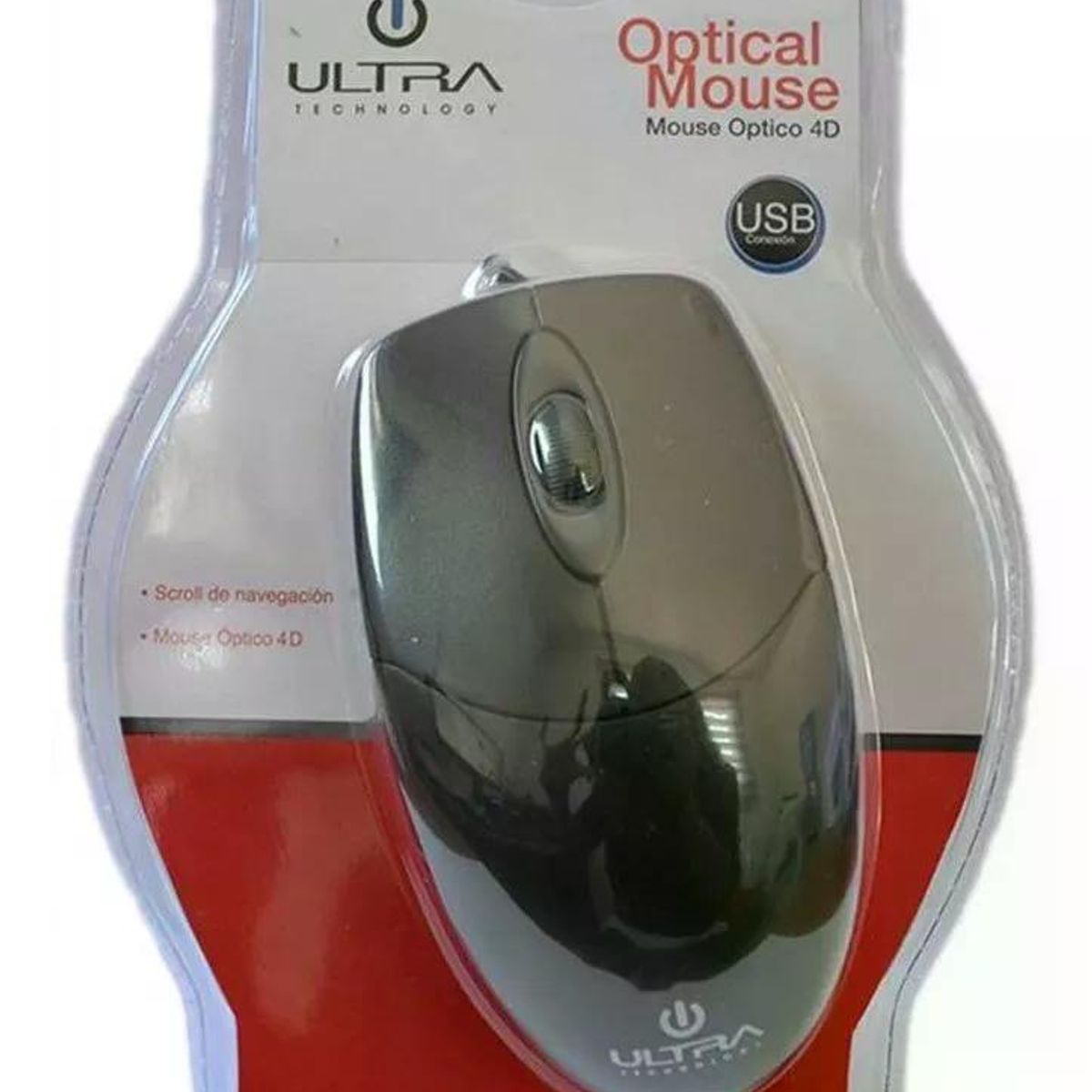 GENERICO - Mouse alámbrico USB óptico negro