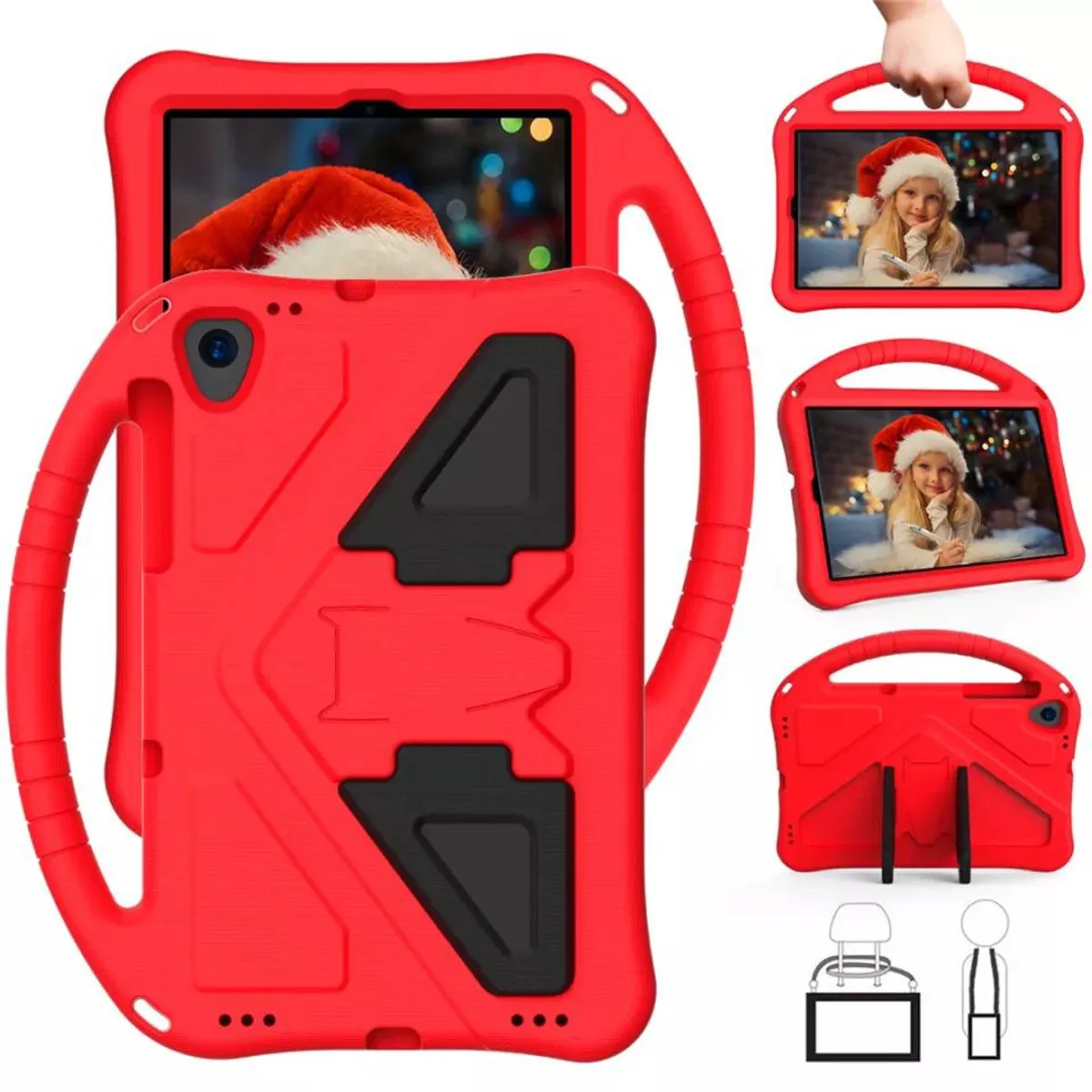 GENERICO - Funda De Goma EVA compatible con Lenovo Tab M10 Plus Rojo