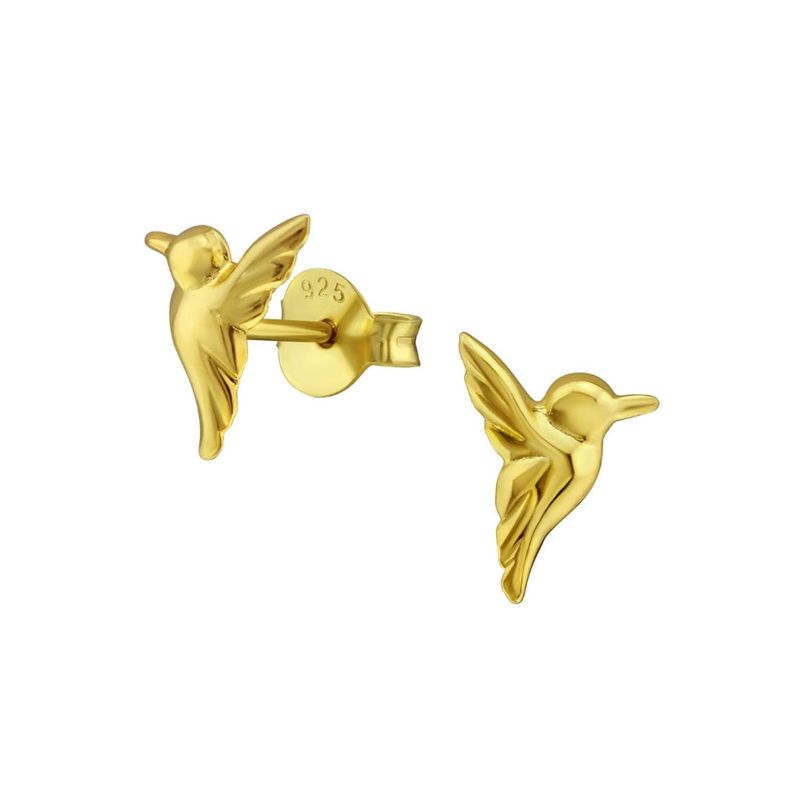 ZAZU - Aritos de Colibrí Bañados en Oro