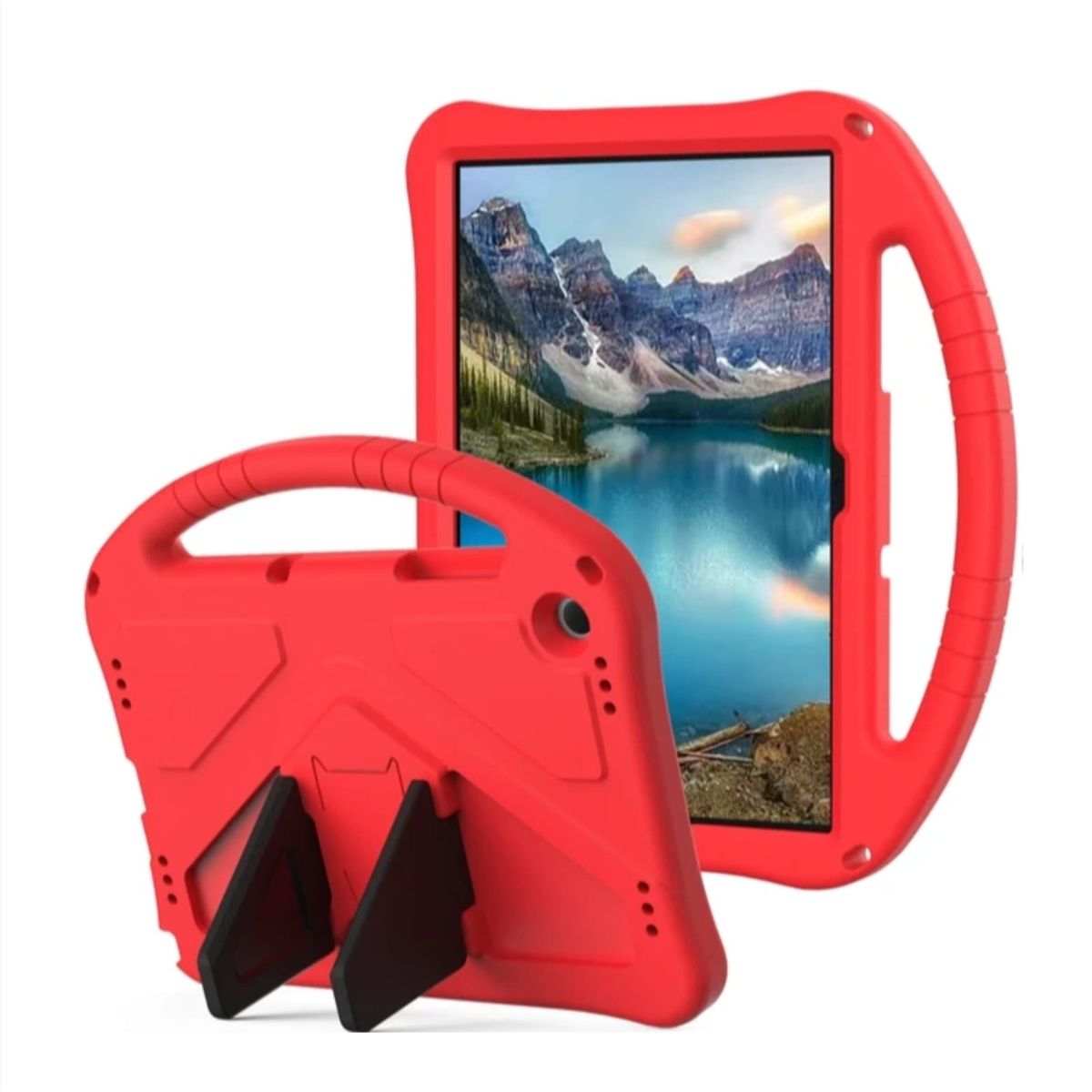 GENERICO - Funda De Goma EVA compatible con Samsung Galaxy Tab A9 Rojo