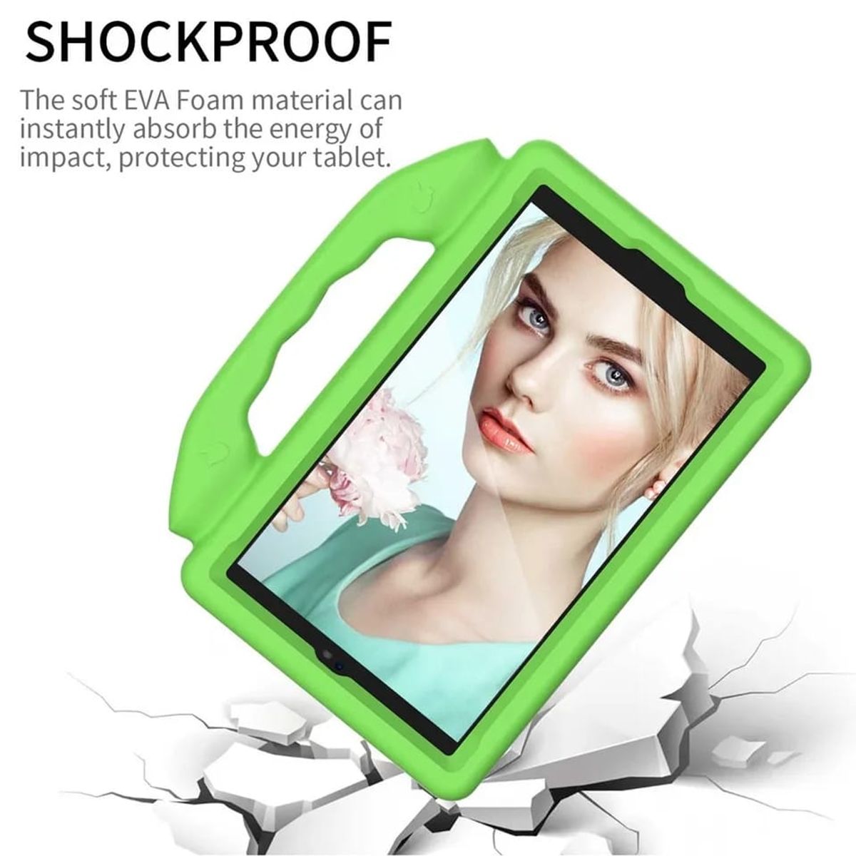 GENERICO - Funda De Goma EVA compatible con Samsung Galaxy Tab A9 Verde