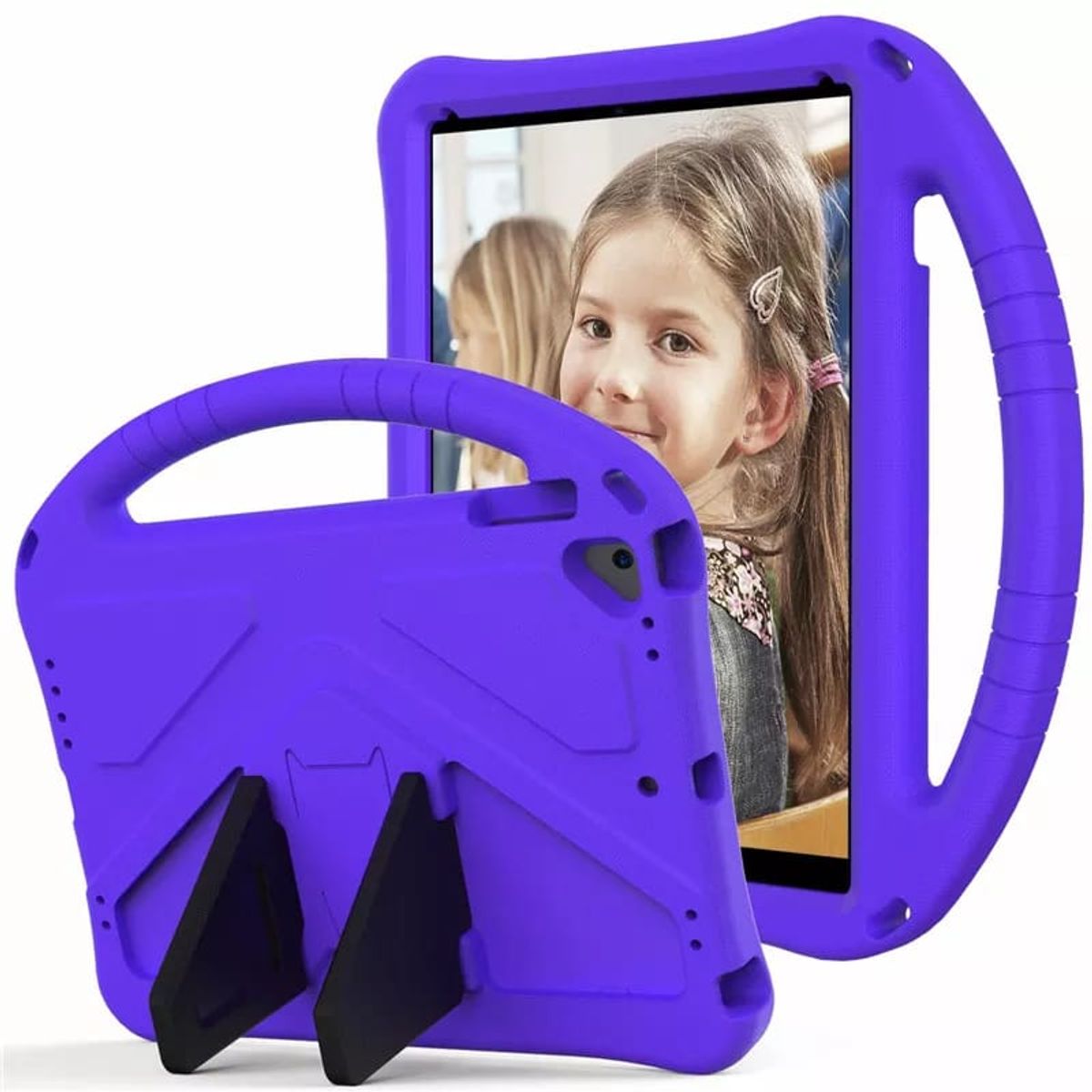 GENERICO - Funda De Goma EVA Compatible con iPad 9.7 Morado