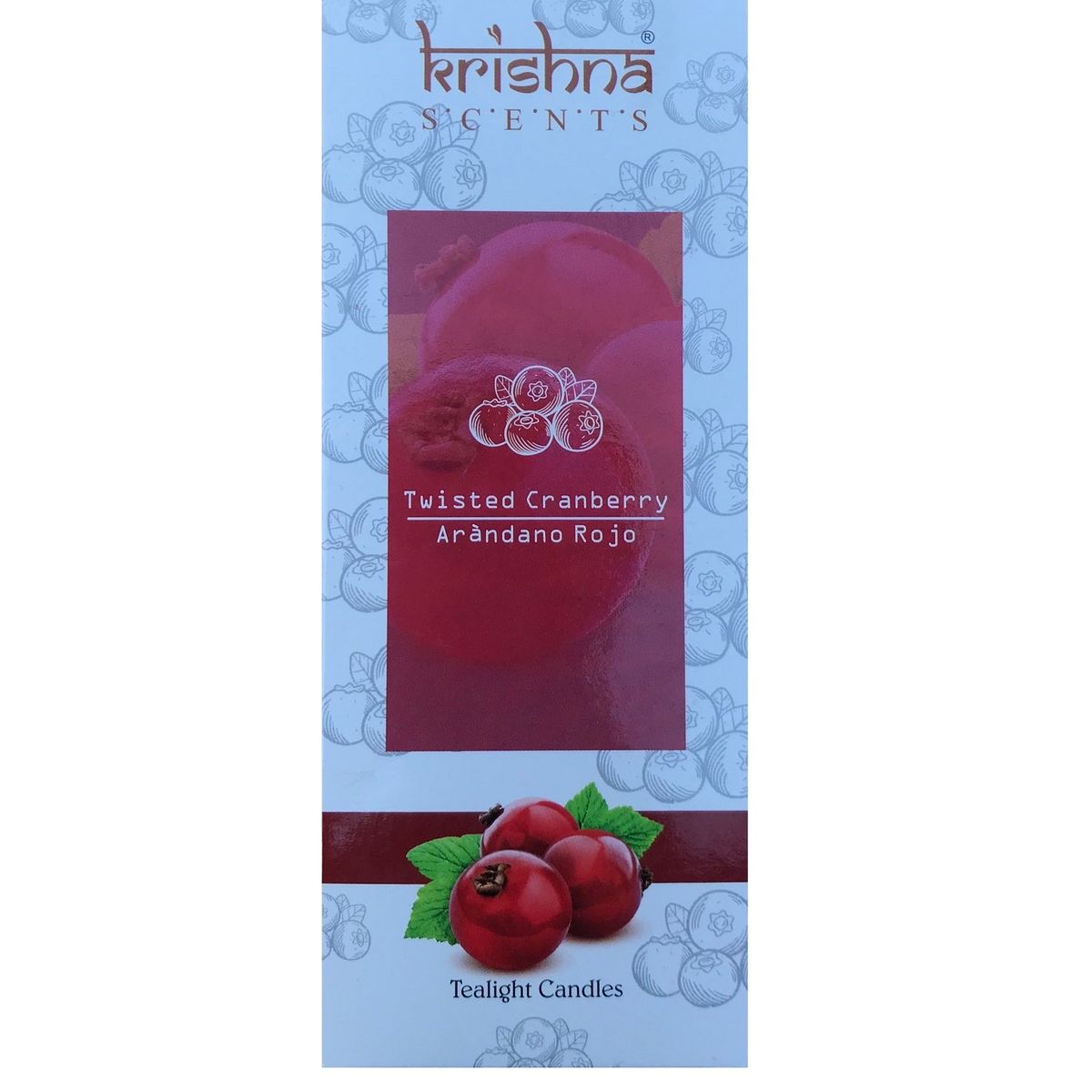 GENERICO - Vela Aromática Tealight Caja 10 Unidades Aroma Arandano Rojo