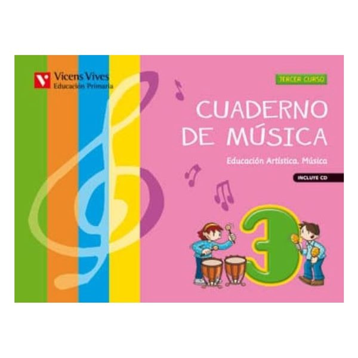 ANTARTICA LIBROS - Cuaderno De Musica 3 +Cd (Vicens Vives)