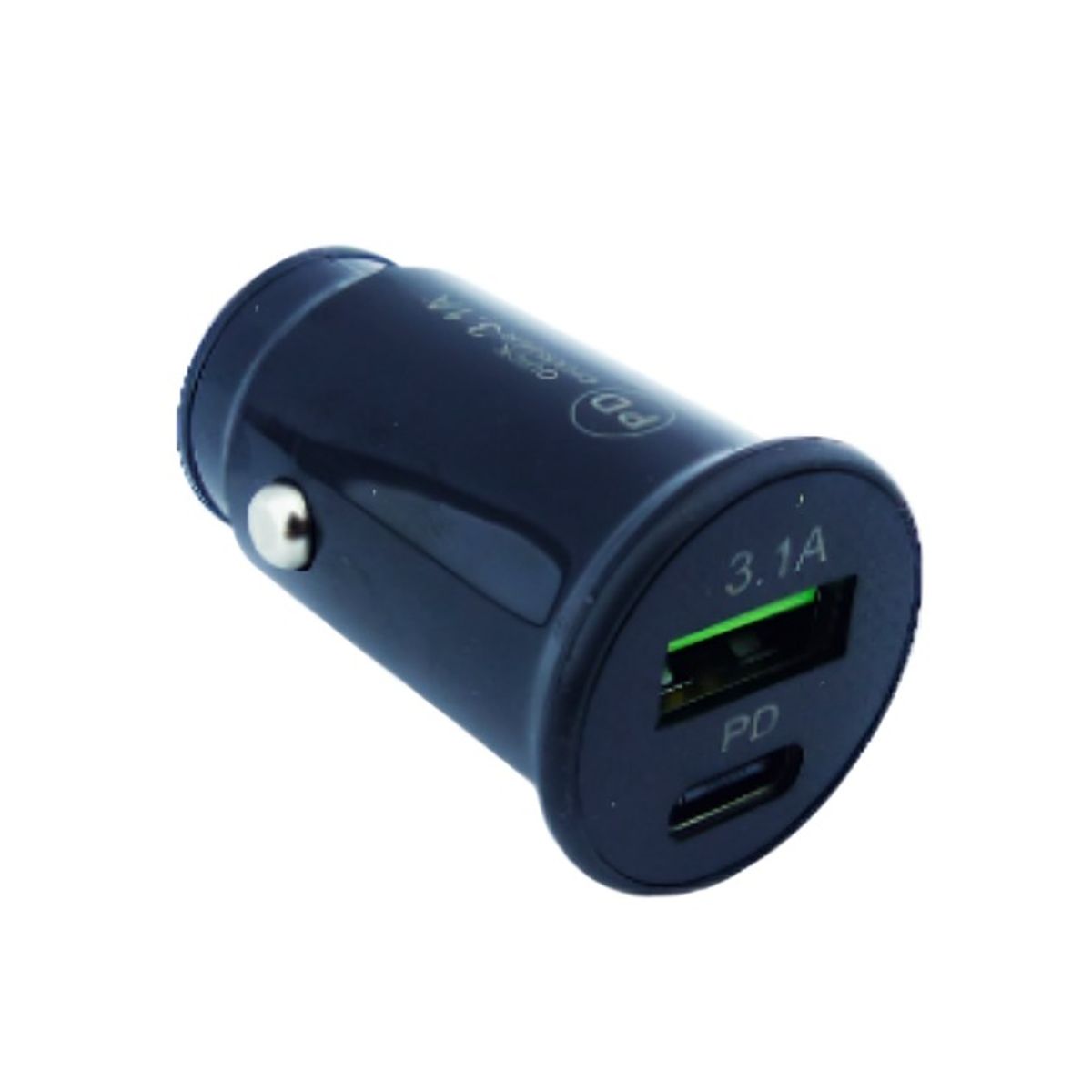OEM - CARGADOR 1 USB Y TYPE-C 3.1A 12 VOLT 2 COLORES BLANCO,NEGRO