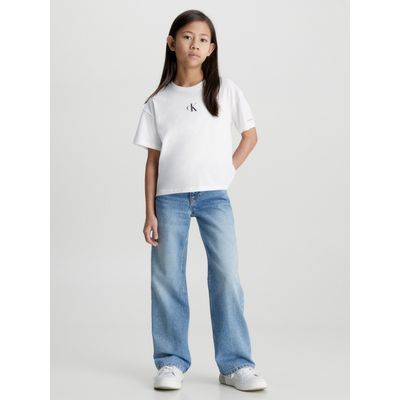 Imagen 2 del producto Polera Niña Niña Ck Logo Boxy Blanco