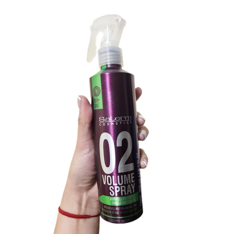 SALERM - Salerm 02 Volume Spray Efecto Matizador Fijador Raiz 250ml