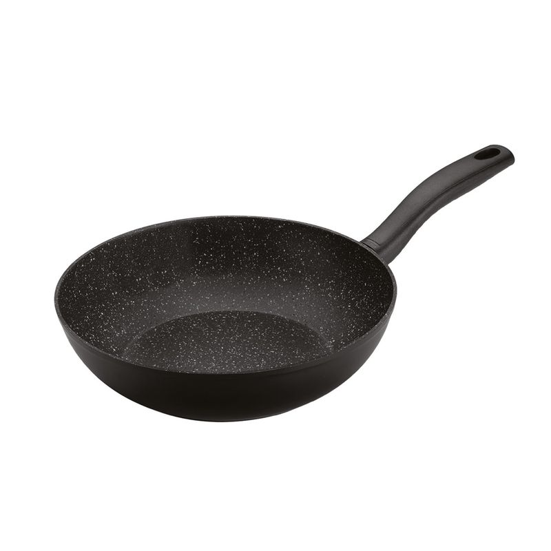 GHIDINI - Wok 28cm Negro Antiadherente Daily GHIDINI