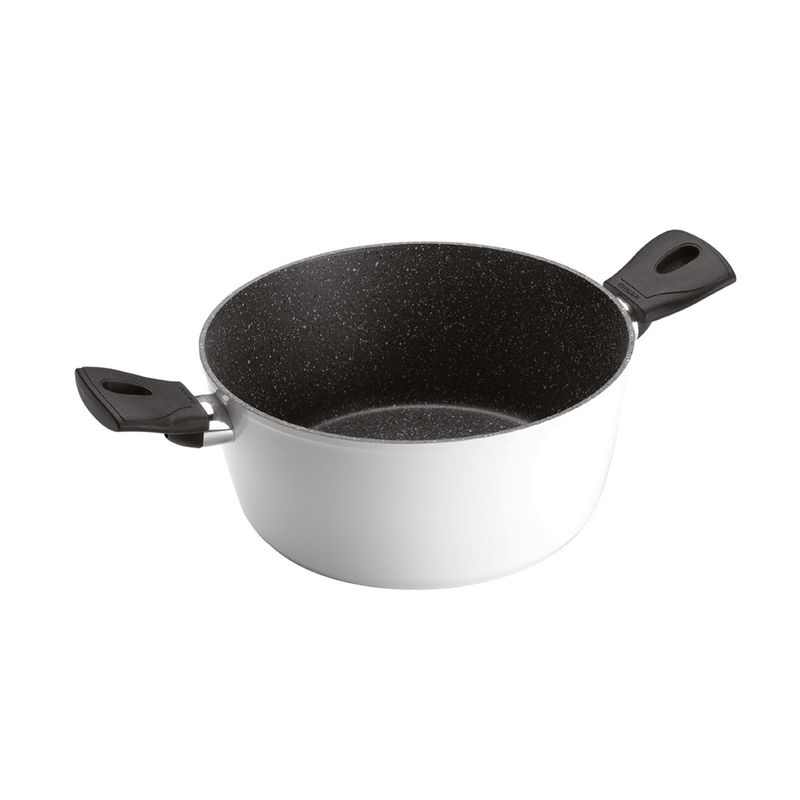 GHIDINI - Olla 2 Asas Blanco Antiadherente 28cm Daily
