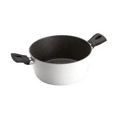 GHIDINI - Olla 2 Asas Blanco Antiadherente 28cm Daily