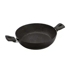 GHIDINI - Wok 2 Asas 28cm Negro Antihaderente Daily