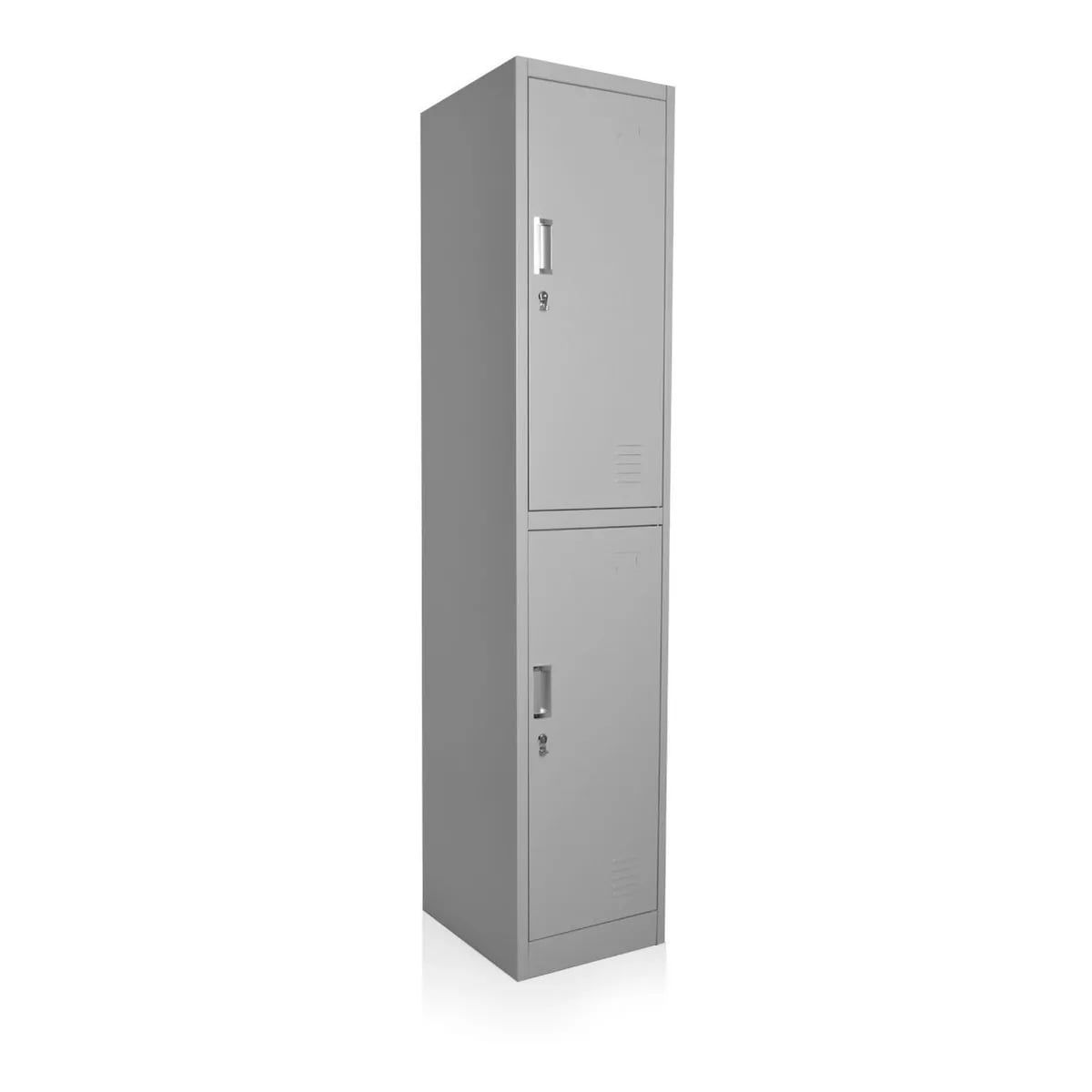 TAI PING - Casillero Locker Metálico de 1 Cuerpo / 2 Puertas Gris