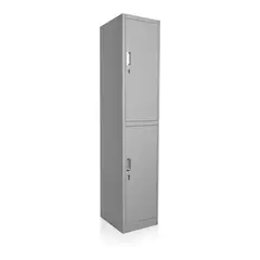 TAI PING - Casillero Locker Metálico de 1 Cuerpo / 2 Puertas Gris