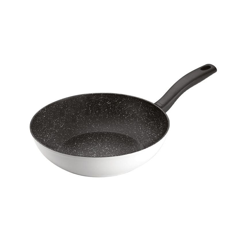 GHIDINI - Wok un Asa 28cm Blanco Antiahederente Daily