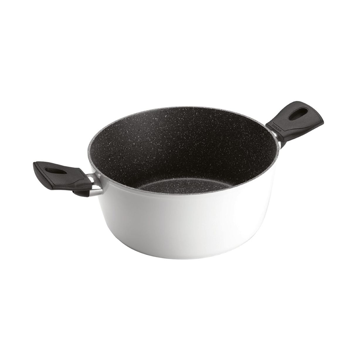 GHIDINI - Olla 2 Asas Blanco Antiadherente 22cm Daily