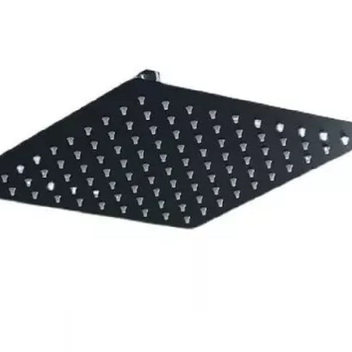 TAUMM - Plato De Ducha Acero Inoxidable Cuadrada 25cm Negro Taumm