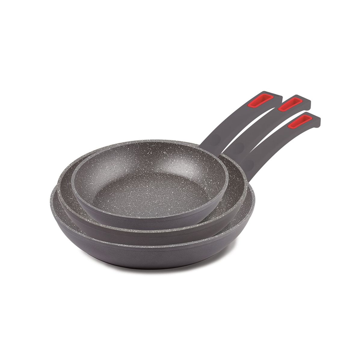 GHIDINI - Set tres Sartenes 20-24-28cm Antiadherente Viva