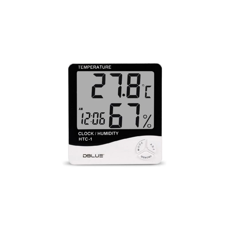 DBLUE - Reloj Medidor Ambiental De Temperatura Y Humedad - SC