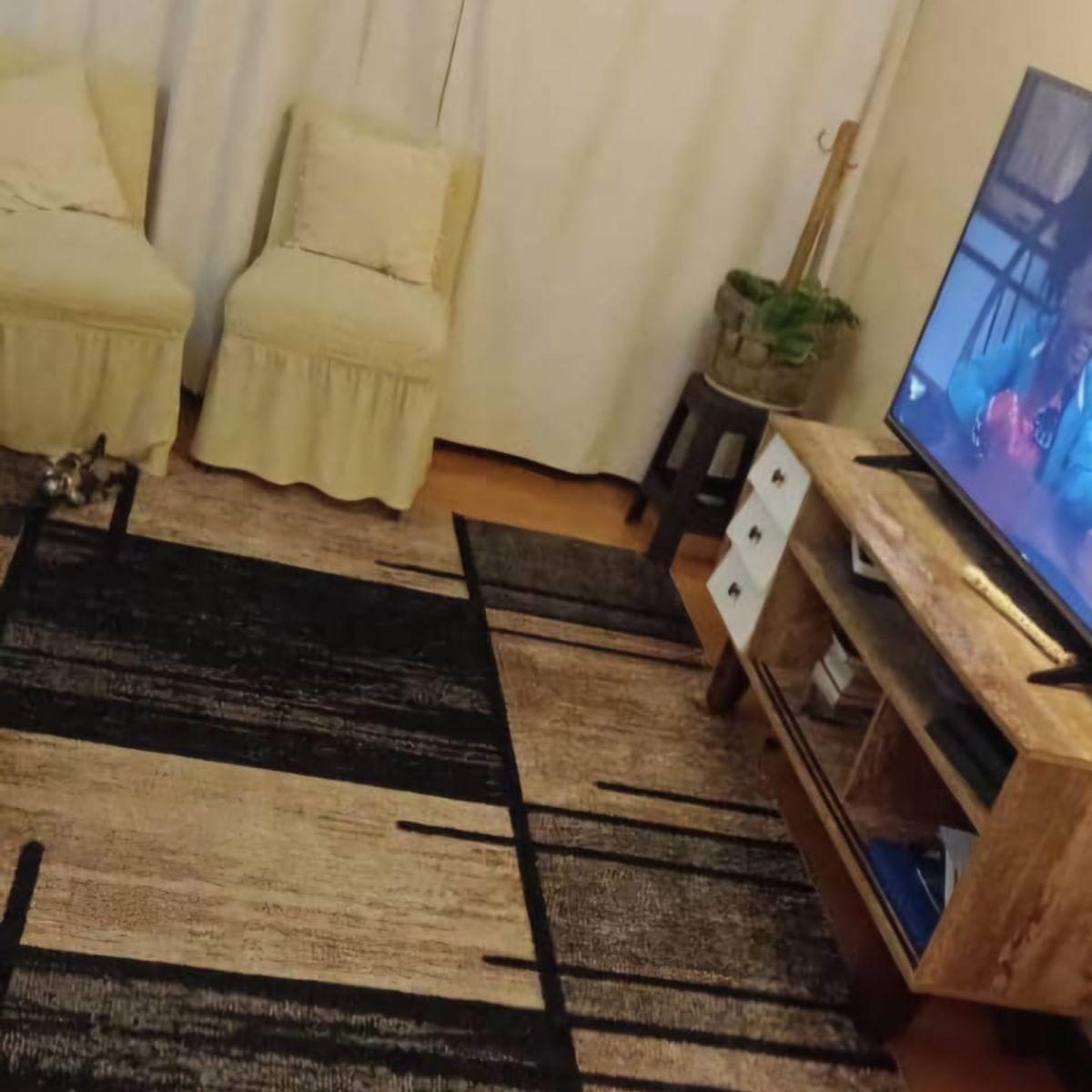 GENERICO - ALFOMBRA PARA LIVING ANTIDESLIZANTE CON DISEÑOS TRIDIMENCIONALES