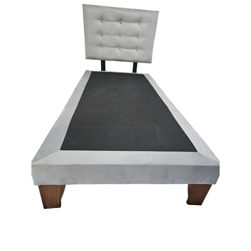 GENERICO - Base de  Cama de 1 plaza y respaldo