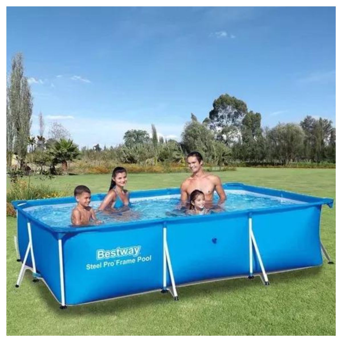 GENERICO - Piscina Rectangular Familiar 4 m x 2 m