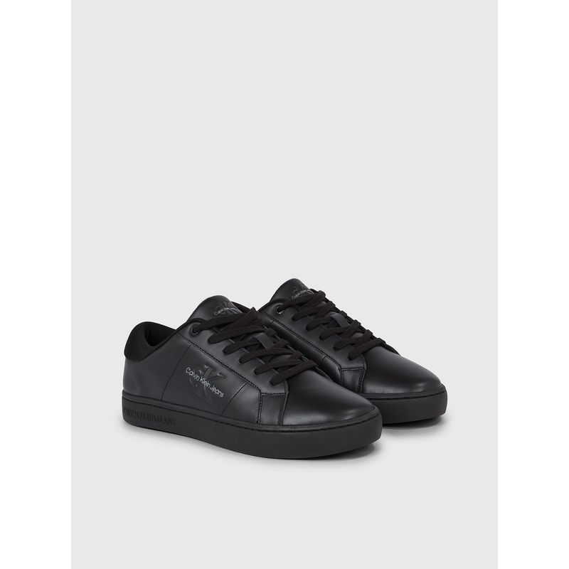 CALVIN KLEIN - Zapatillas de Cuero Classic Cupsole Low Negro Calvin Klein