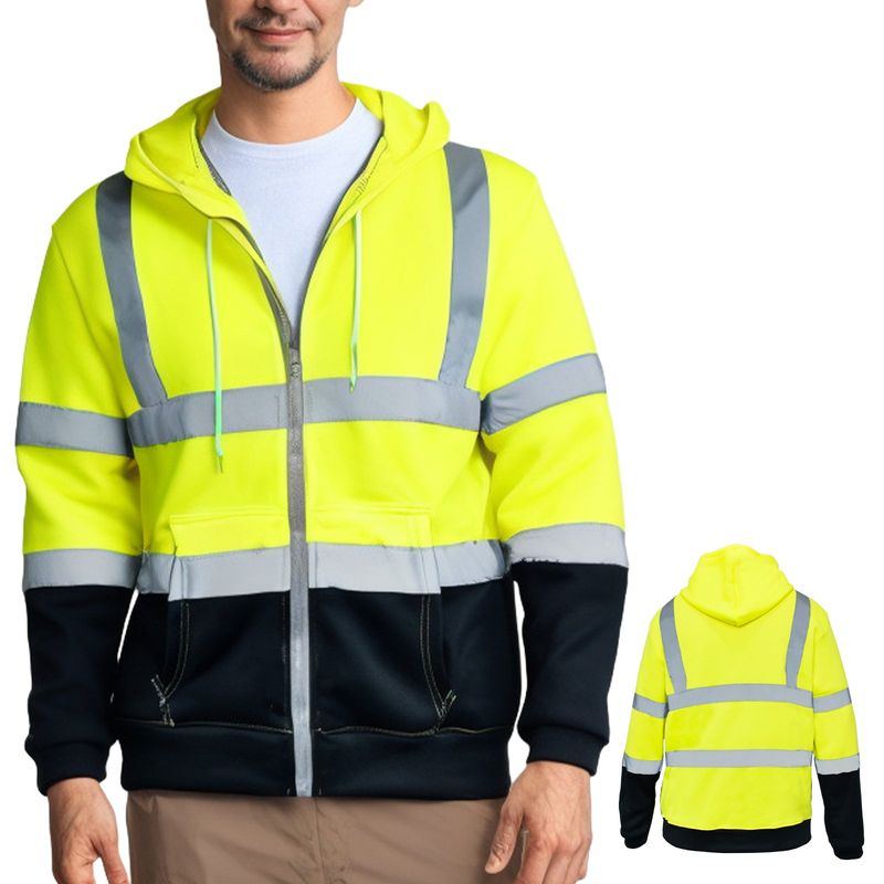 KOKILA - Sudadera Reflectante Con Capucha De Seguridad Para Hombre