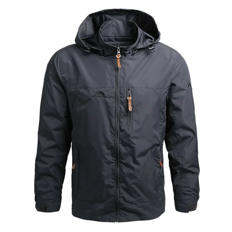 LEDUNTINO - Chaqueta deportiva softshell con capucha Verde