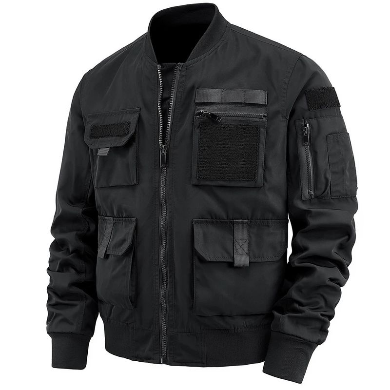 LEDUNTINO - Chaqueta de trabajo multibolsillos para hombre Dorado
