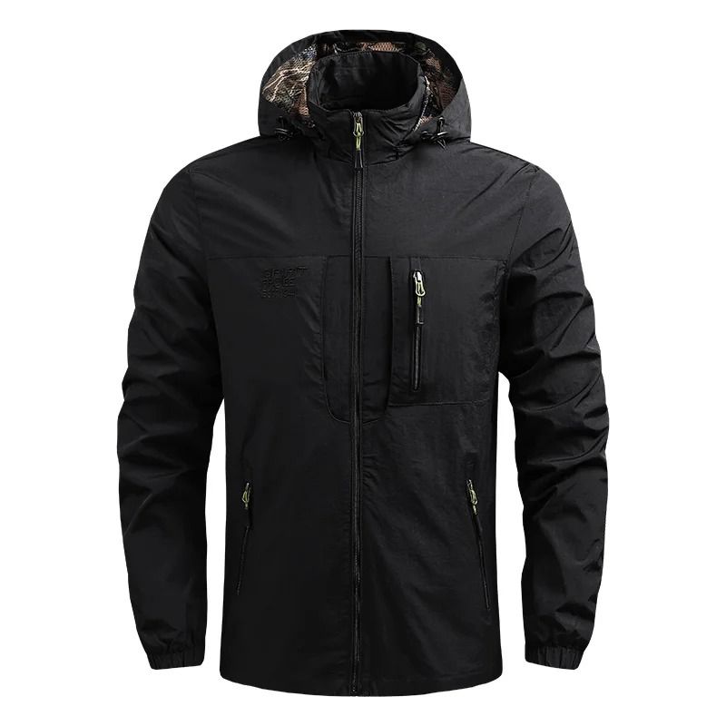 LEDUNTINO - Chaqueta de exterior Softshell con capucha Gris